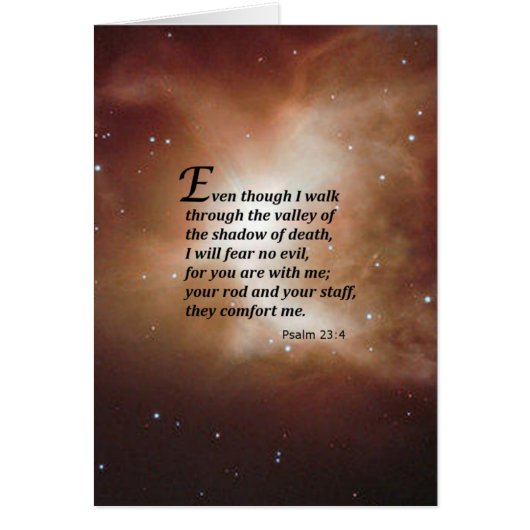 Psalm 23:4 cards (Front)
