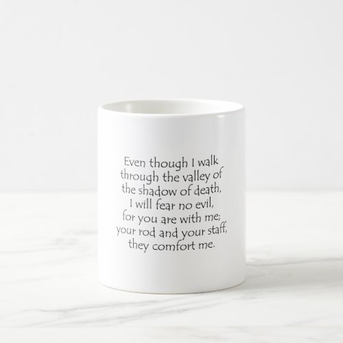 Psalm 23 4 coffee mug