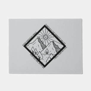 Psalm 23 4 Fear No Evil Christian Bible Verse Doormat