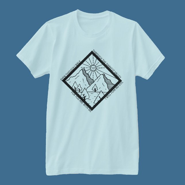 Psalm 23 4 Fear No Evil Christian Bible Verse T-Shirt (Creator Uploaded)