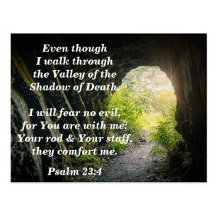 Bible Verse Psalm 23 4 Gifts On Zazzle