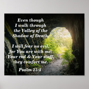 Color Your Own Psalm 23:4 Fuzzy Posters (Per Dozen)