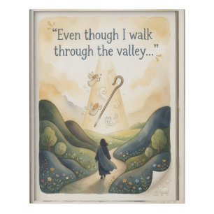 Psalm 23:4 Valley Christian Scripture Wall Art