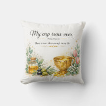 Psalm 23:5 Bible Verse, Messianic Jewish Decor