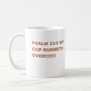 Psalm 23:5 coffee mug