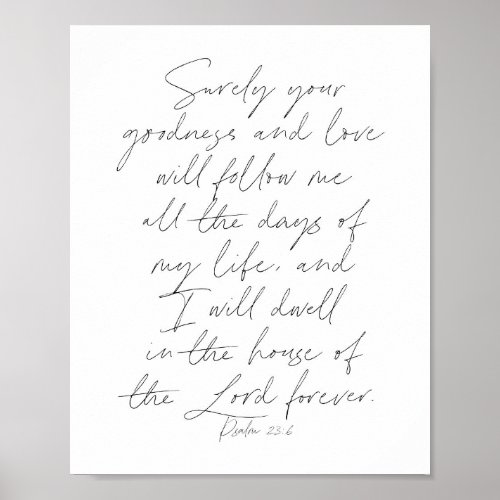 Psalm 236 Script Poster