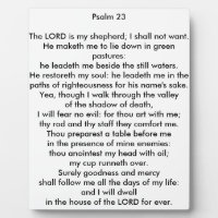 Psalm 23 8x10 Tabletop Photo Plaque