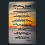 Psalm 23: A Psalm of David Magnet<br><div class="desc">Psalm 23: A Psalm of David.  Psalm 23 is one of the most cherished Psalms.  Refrigerator Magnet</div>