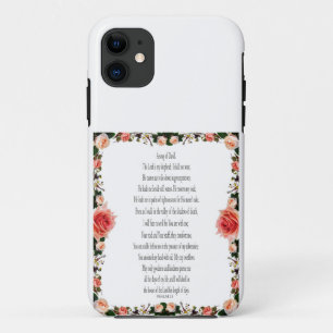 Psalm 23, A Song of David, Floral iPhone case