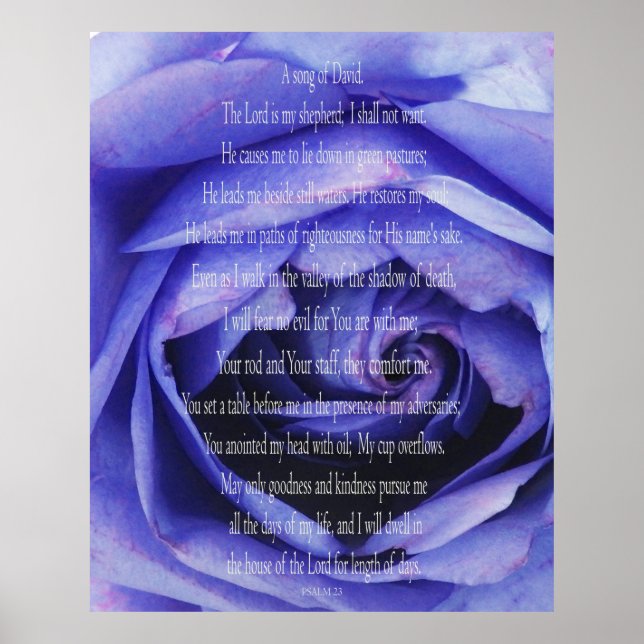 Psalm 23, A Song of David Print, Value Poster (Front)