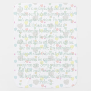 Psalm 23 and The Lord’s Prayer Inspirational Baby Blanket