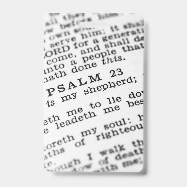 Psalm 23 badge (Front)