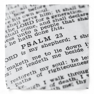 Psalm 23 bandana