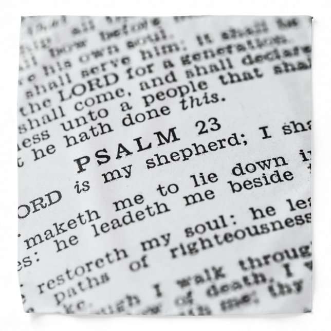 Psalm 23 bandana (Front)