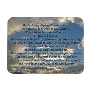 Psalm 23 Beautiful Bible Verse Christian Magnet