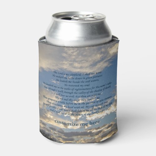 Psalm 23 Beautiful Christian Bible Verse Church Can Cooler