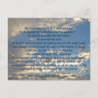 Psalm 23 Beautiful Christian Sky Photo Bible Verse