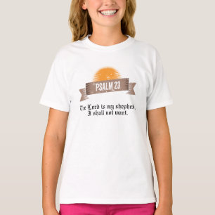 Psalm 23 Bible Quote T-Shirt
