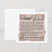Psalm 23 Bible Scripture Vintage Paper (Front/Back)