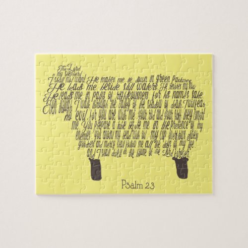 Psalm 23 Bible Verse Jigsaw Puzzle