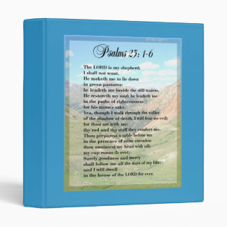 Psalm 23 Binder