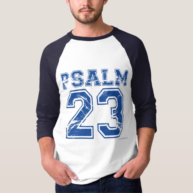 Psalm 23 Blue Sports Tee (Front)