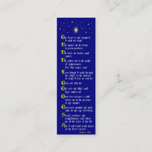 Psalm 23 Bookmark Mini Business Card