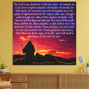Psalm 23   canvas print