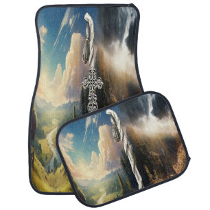 Psalm 23 car floor mat