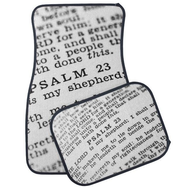 Psalm 23 car floor mat (Set)