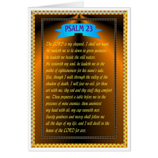 PSALM 23 CARDS (Front)