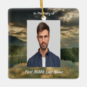 Psalm 23 Celebration of Life Service Ceramic Ornament
