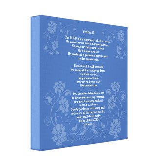 Psalm 23 ESV, Canvas Print | Zazzle