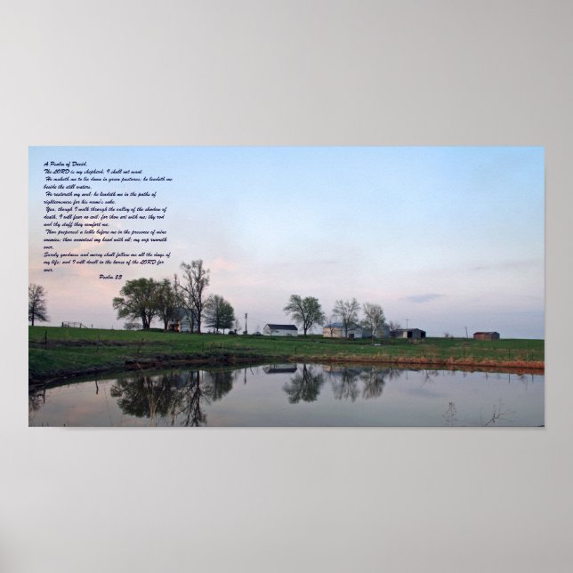 Psalm 23, Farm Pond poster (Front)