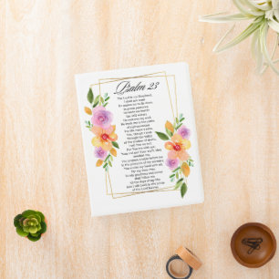 Psalm 23 Floral Geometric Frame Mini Binder
