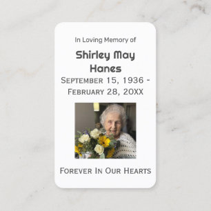 Psalm 23 Forever in Our Heart Memorial Prayer Card