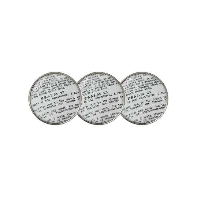 Psalm 23 golf ball marker (3 Up)