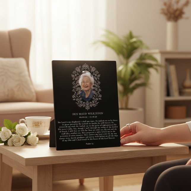 Psalm 23 In Loving Memory Plaque (Creator Uploaded)