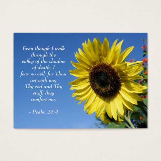 Psalm 23 - Inspirational Quotes - Wallet Card (Front)