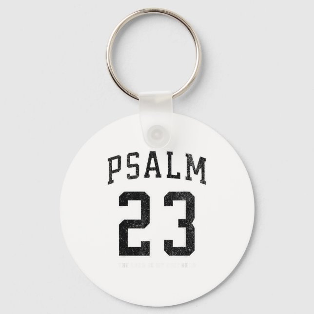 Psalm 23 Jersey  Keychain (Front)