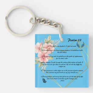 Psalm 23 keychain