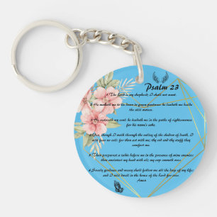 Psalm 23 keychain