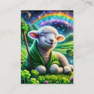 Psalm 23 KJV Cards - Cheerful Lamb