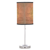 Psalm 23 KJV Christian Bible Verse Table Lamp (Back)