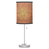 Psalm 23 KJV Christian Bible Verse Table Lamp (Left)