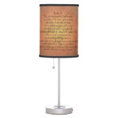 Psalm 23 KJV Christian Bible Verse Table Lamp (Right)