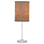 Psalm 23 KJV Christian Bible Verse Table Lamp (Front)