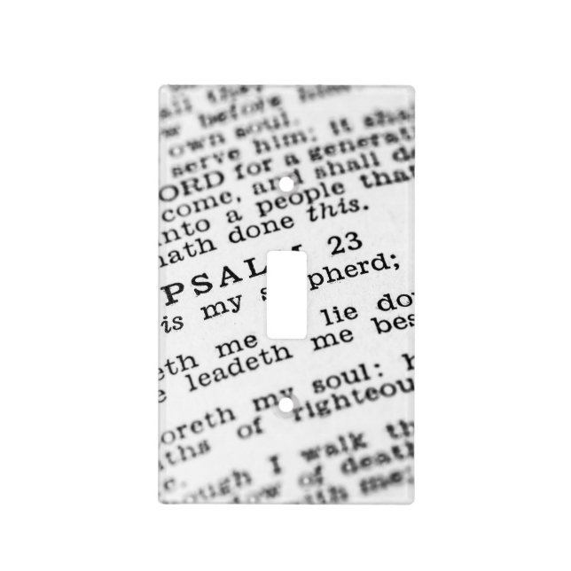 Psalm 23 light switch cover (Front)