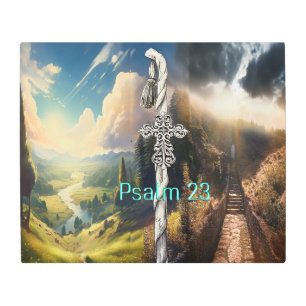 Psalm 23 metal print