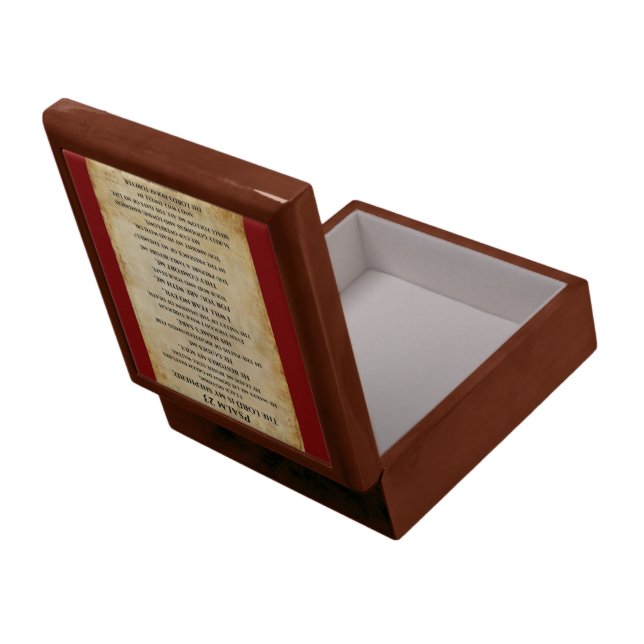 Psalm 23  { NHEB version.} Gift Box (Back Open)